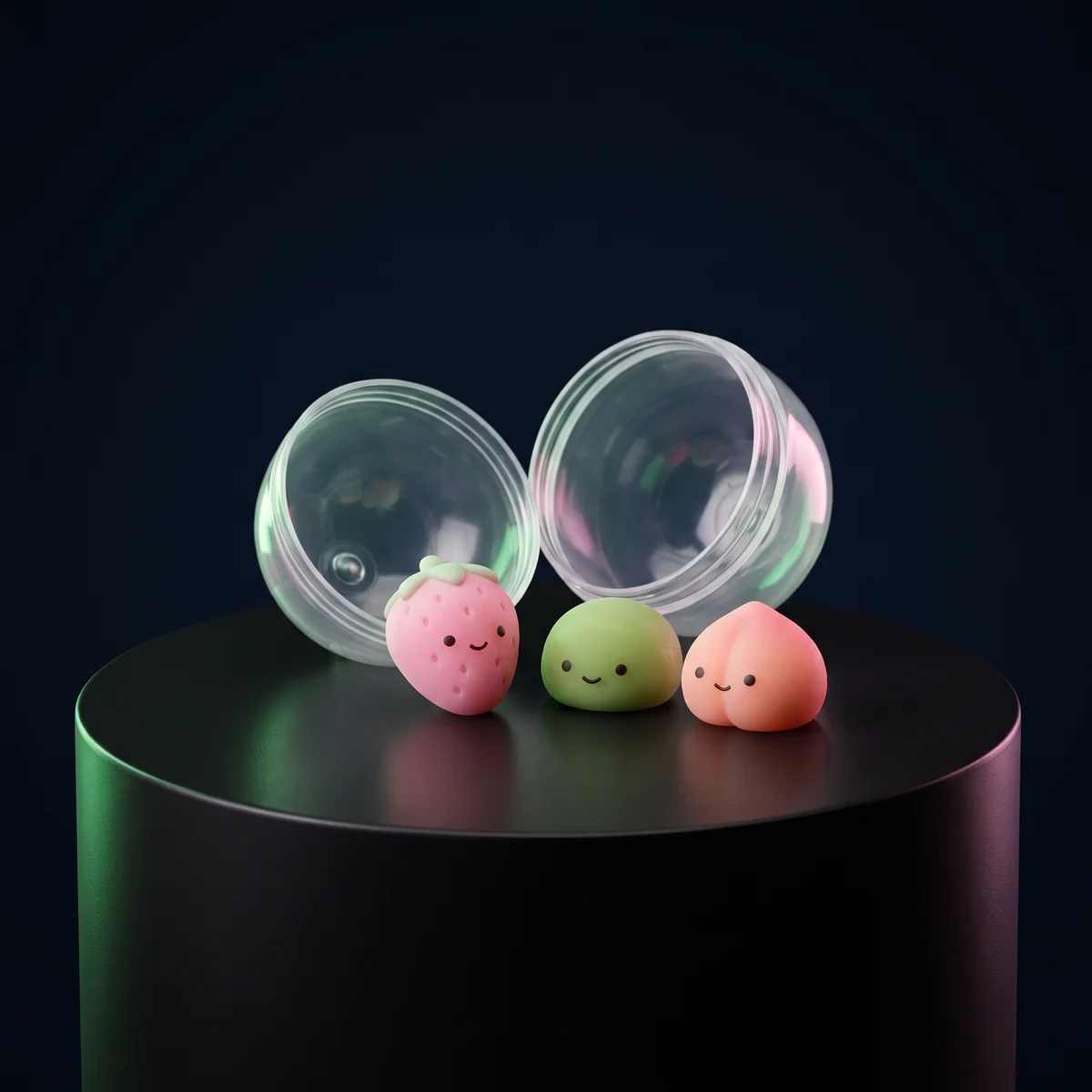Mochi Yum Minis: Tiny squish mochi shapes, sized for a small fist and a fast reload.