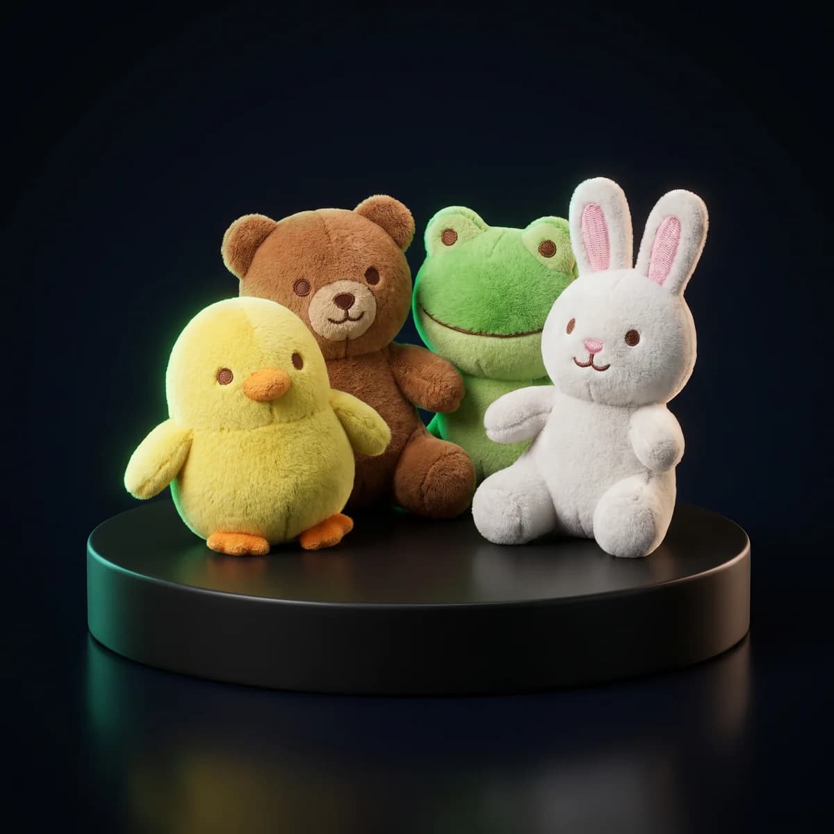 Mini Crane Plush Mix: Small-format plush sized for mini-crane hoppers.